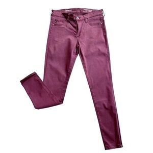 AG‎ Adriano Goldschmied for Anthropologie The Abbey Ankle Plum Jeans Size 27